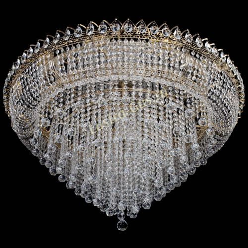 Люстра Кольцо Пирамида Шар 30 большая в Магнитогорске Гусь Хрустальный