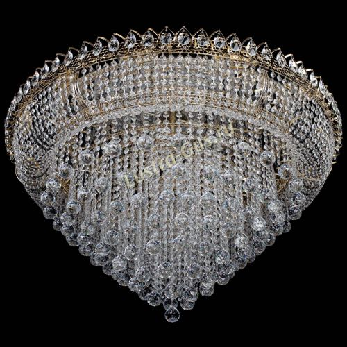 Люстра Кольцо Пирамида Шар 40 большая в Магнитогорске Гусь Хрустальный