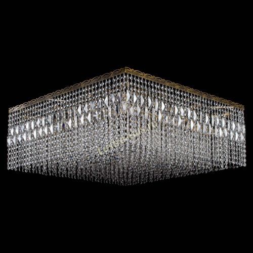 Люстра Квадрат 800 мм под бронзу в Магнитогорске Гусь Хрустальный