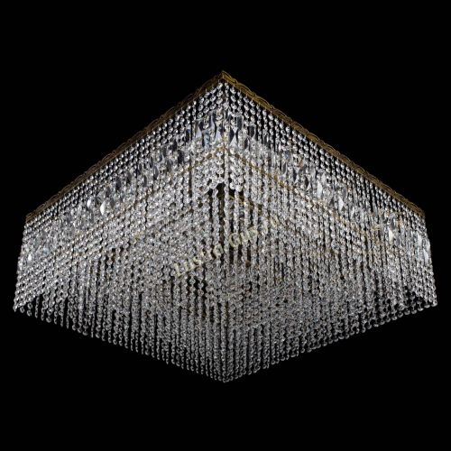 Люстра Квадрат 800 мм под бронзу в Магнитогорске Гусь Хрустальный