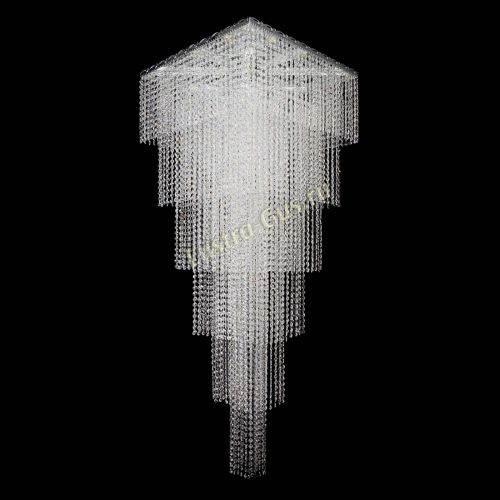 Люстра Квадрат Каскад №8 в Магнитогорске Гусь Хрустальный