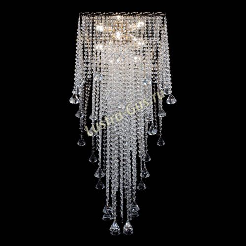 Люстра Квадрат Водопад с конусами в Магнитогорске Гусь Хрустальный