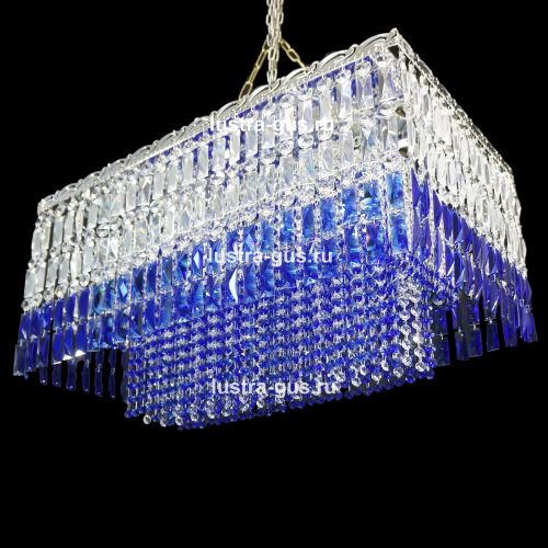 Люстра Капель Прямоугольная Пластинка в Магнитогорске Гусь Хрустальный