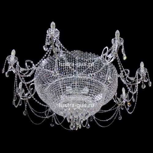 Люстра Сластёна со свечами в Магнитогорске Гусь Хрустальный