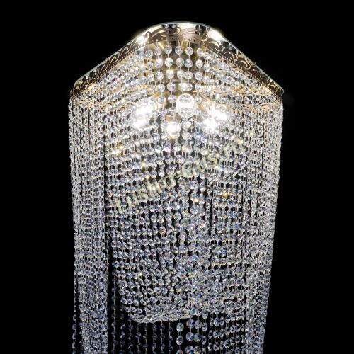 Люстра Прага каскад в Магнитогорске Гусь Хрустальный