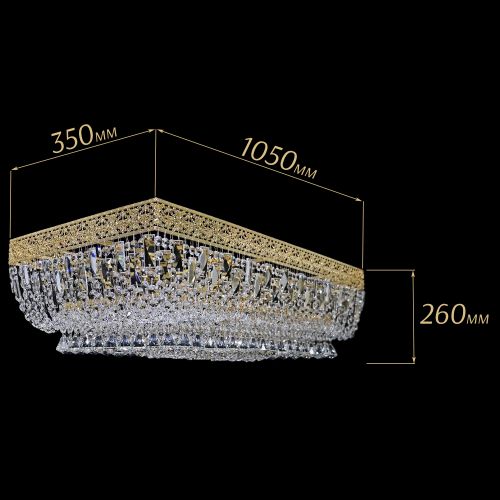 Люстра Прямоугольник Италия №8 в Магнитогорске Гусь Хрустальный