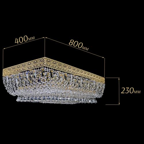 Люстра Прямоугольник Италия №8 в Магнитогорске Гусь Хрустальный