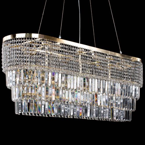 Люстра Прямоугольник Сигма №14 пластинка в Магнитогорске Гусь Хрустальный