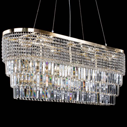 Люстра Прямоугольник Сигма №14 пластинка в Магнитогорске Гусь Хрустальный