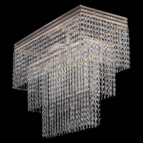 Люстра Прямоугольник Венеция №3 в Магнитогорске Гусь Хрустальный