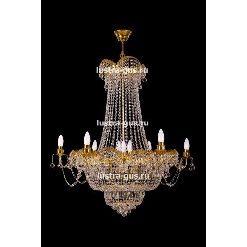 Люстра Султан золото № 18 в Магнитогорске Гусь Хрустальный