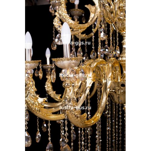 Люстра Венера золото № 30 в Магнитогорске Гусь Хрустальный