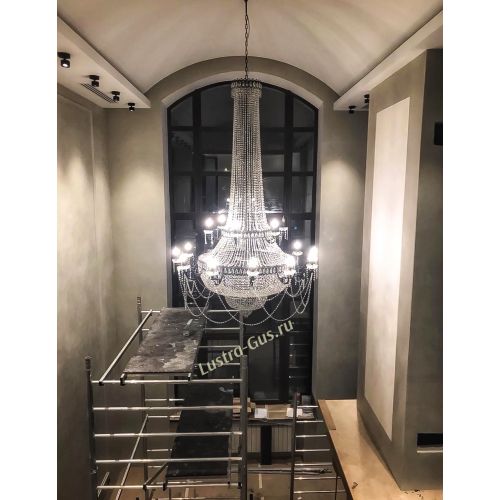 Люстра Свеча 2-х ярусная в Магнитогорске Гусь Хрустальный