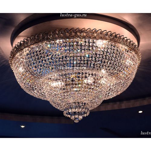 Люстра Водопад камень обтикон в Магнитогорске Гусь Хрустальный