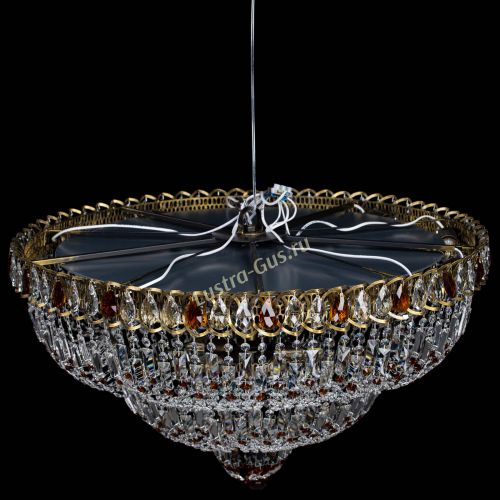 Люстра Водопад Обтикон №15 под бронзу чайная в Магнитогорске Гусь Хрустальный