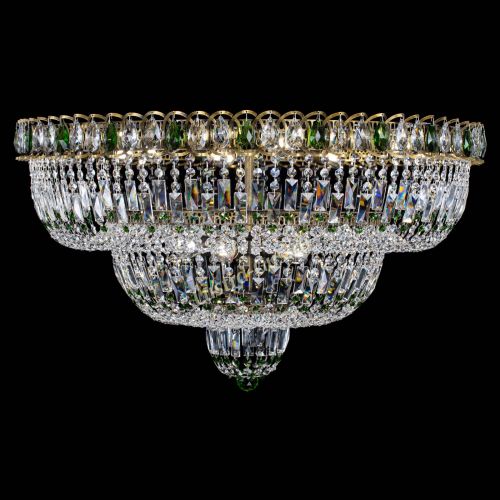 Люстра Водопад Обтикон №15 под бронзу зеленая в Магнитогорске Гусь Хрустальный