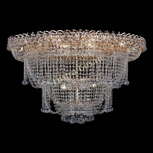 Люстра Водопад Софья большая в Магнитогорске Гусь Хрустальный