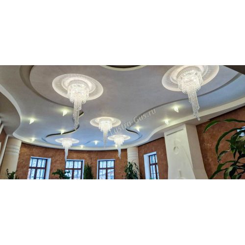 Люстра Водопад Винтаж в Магнитогорске Гусь Хрустальный