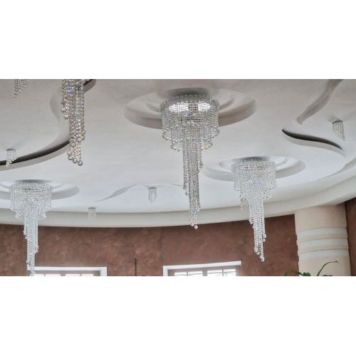 Люстра Водопад Винтаж в Магнитогорске Гусь Хрустальный