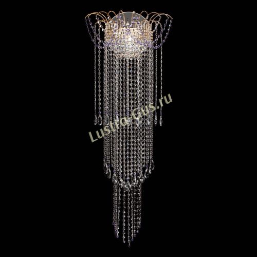 Бра Агата №1 длинная фиолетовая в Магнитогорске Гусь Хрустальный