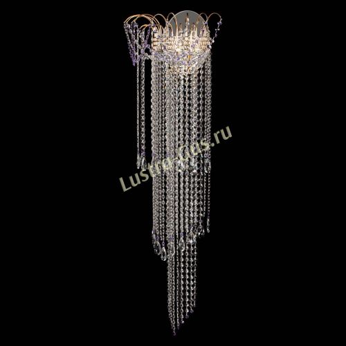 Бра Агата №1 длинная фиолетовая в Магнитогорске Гусь Хрустальный