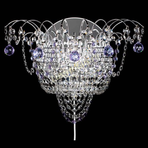 Бра Агата №3 фиолетовая в Магнитогорске Гусь Хрустальный