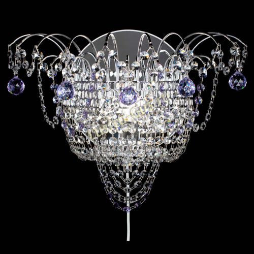 Бра Агата №3 фиолетовая в Магнитогорске Гусь Хрустальный