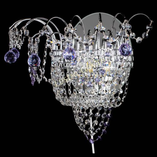 Бра Агата №3 фиолетовая в Магнитогорске Гусь Хрустальный