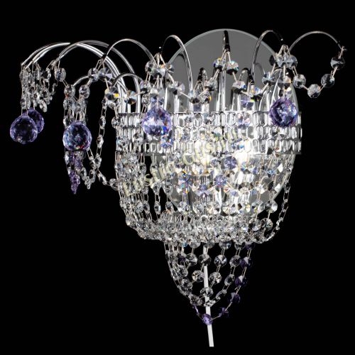 Бра Агата №3 фиолетовая в Магнитогорске Гусь Хрустальный