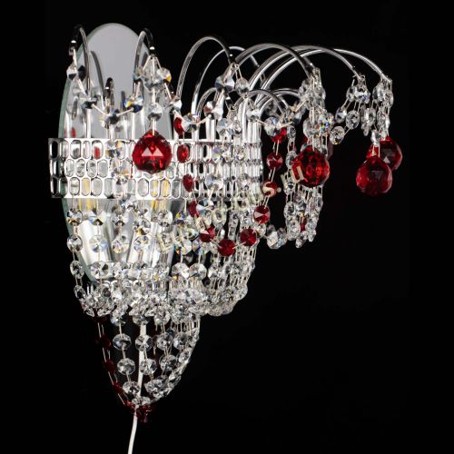 Бра Агата №3 красная в Магнитогорске Гусь Хрустальный