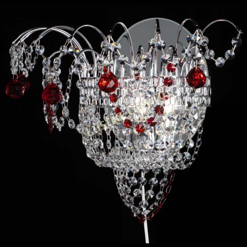 Бра Агата №3 красная в Магнитогорске Гусь Хрустальный