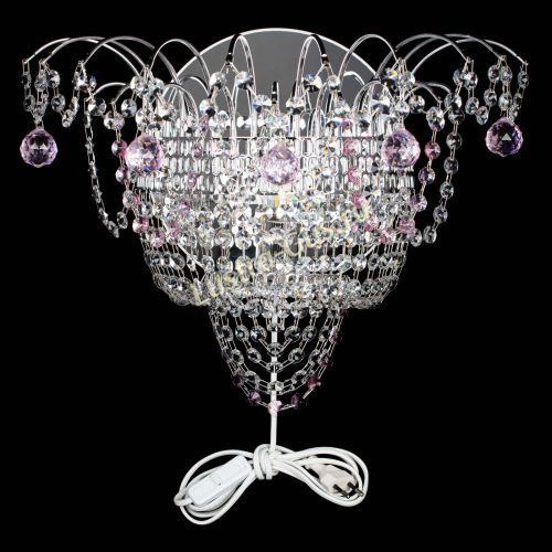 Бра Агата №3 розовая в Магнитогорске Гусь Хрустальный