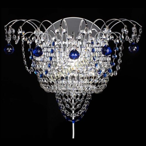 Бра Агата №3 синяя в Магнитогорске Гусь Хрустальный