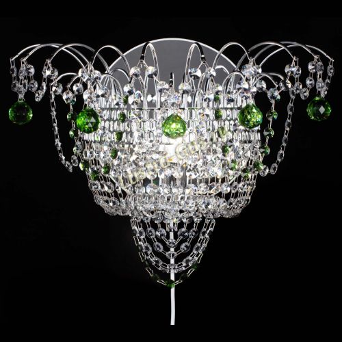 Бра Агата №3 зеленая в Магнитогорске Гусь Хрустальный