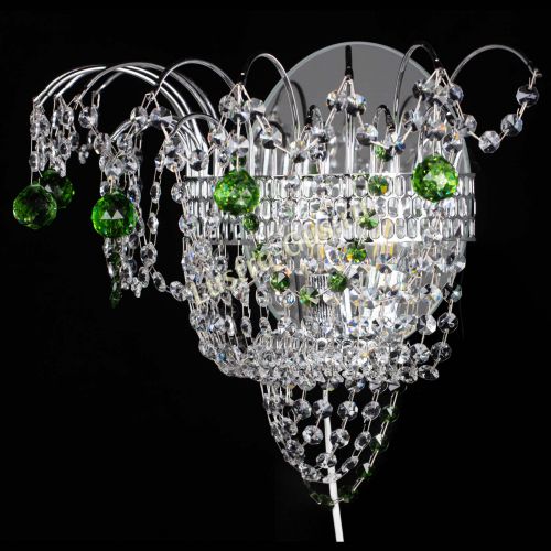 Бра Агата №3 зеленая в Магнитогорске Гусь Хрустальный