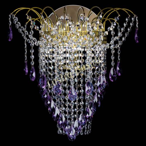 Бра Агата №4 под бронзу Фиолетовая в Магнитогорске Гусь Хрустальный