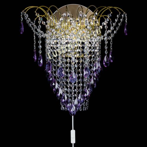 Бра Агата №4 под бронзу Фиолетовая в Магнитогорске Гусь Хрустальный