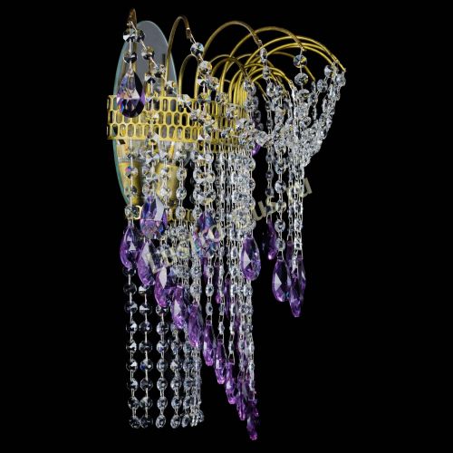 Бра Агата №4 под бронзу Фиолетовая в Магнитогорске Гусь Хрустальный