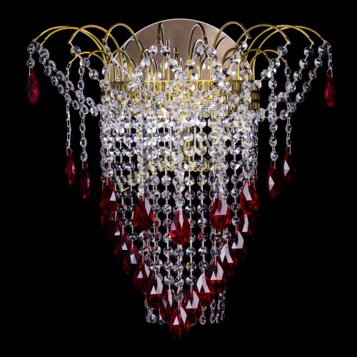 Бра Агата №4 под бронзу Красная в Магнитогорске Гусь Хрустальный