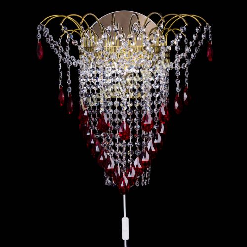 Бра Агата №4 под бронзу Красная в Магнитогорске Гусь Хрустальный