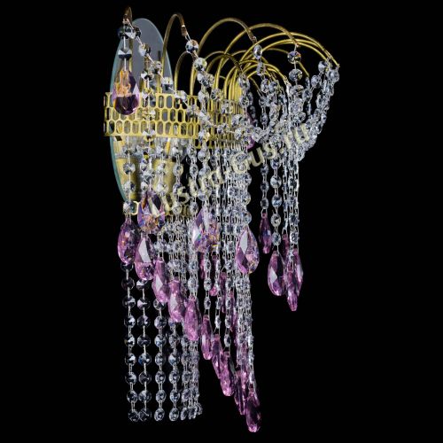 Бра Агата №4 под бронзу Розовая в Магнитогорске Гусь Хрустальный