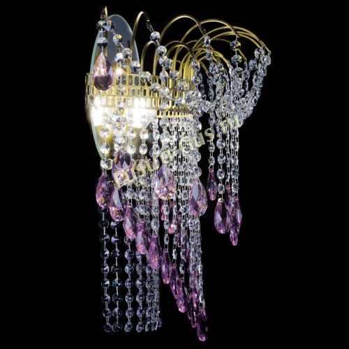 Бра Агата №4 под бронзу Розовая в Магнитогорске Гусь Хрустальный