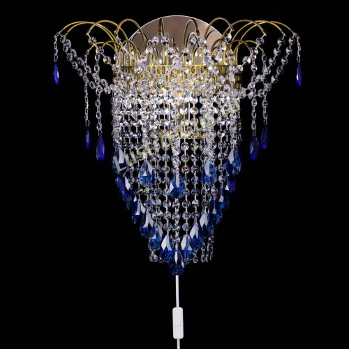 Бра Агата №4 под бронзу Синяя в Магнитогорске Гусь Хрустальный