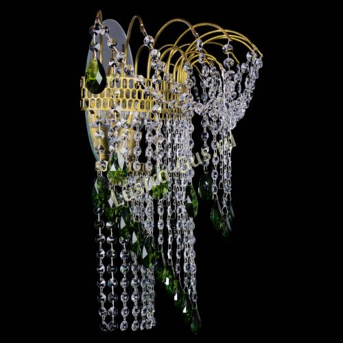 Бра Агата №4 под бронзу Зеленая в Магнитогорске Гусь Хрустальный