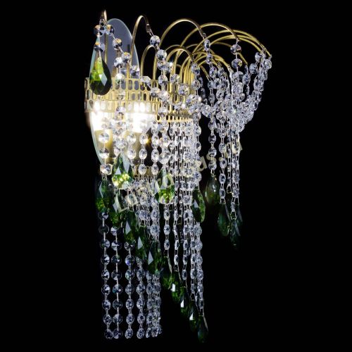 Бра Агата №4 под бронзу Зеленая в Магнитогорске Гусь Хрустальный