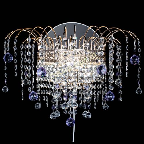 Бра Агата Венеция шар фиолетовая в Магнитогорске Гусь Хрустальный