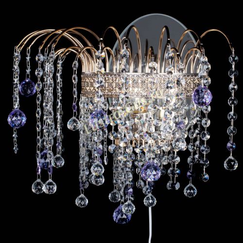 Бра Агата Венеция шар фиолетовая в Магнитогорске Гусь Хрустальный