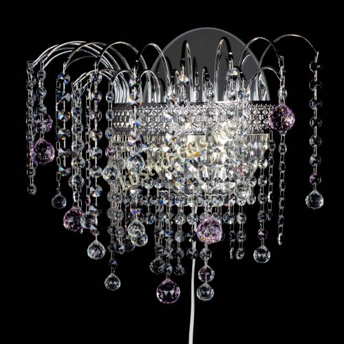 Бра Агата Венеция шар розовая в Магнитогорске Гусь Хрустальный