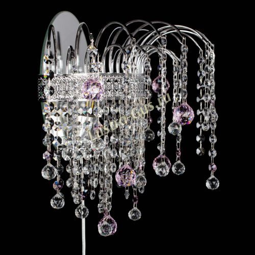 Бра Агата Венеция шар розовая в Магнитогорске Гусь Хрустальный