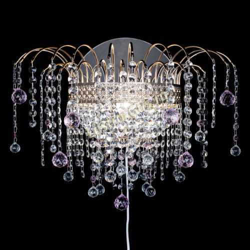 Бра Агата Венеция шар розовая в Магнитогорске Гусь Хрустальный